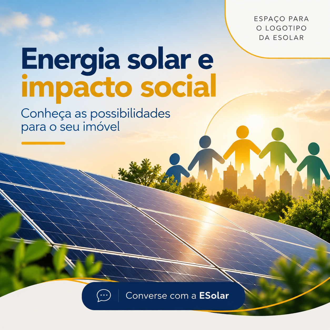 Ilustração da notícia: Energia solar também pode apoiar projetos sociais