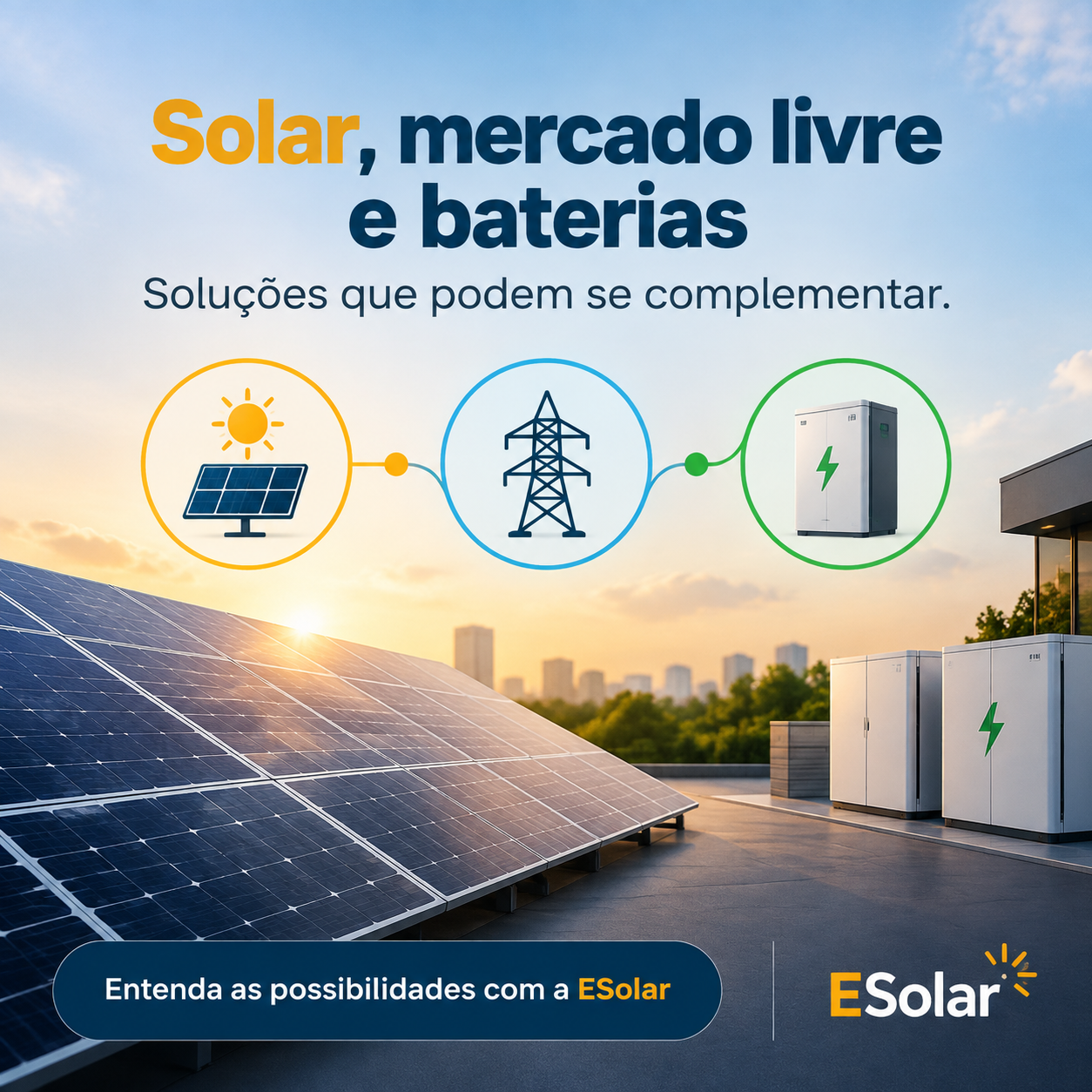 Ilustração da notícia: Brasil é o 4º maior mercado de energia solar do mundo
